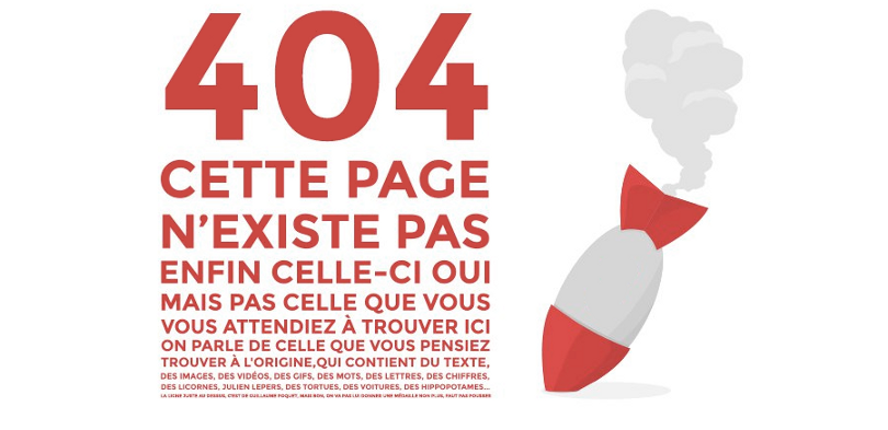 Erreur, page introuvable !